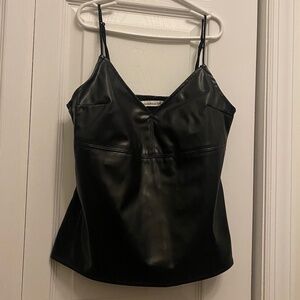 NEW Abercrombie & Fitch Vegan Leather Cami, Size XXS